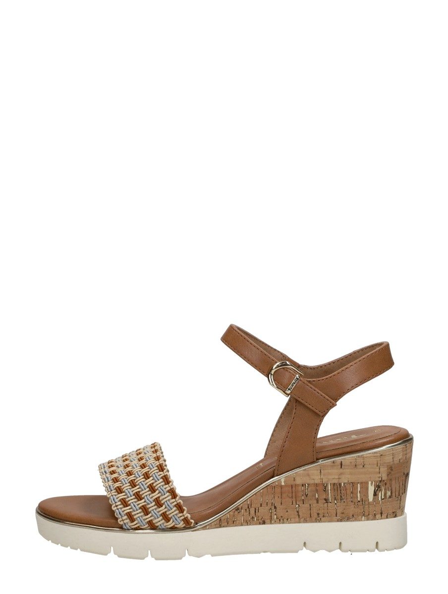 Tamaris - Sandalen Hak – cognac
