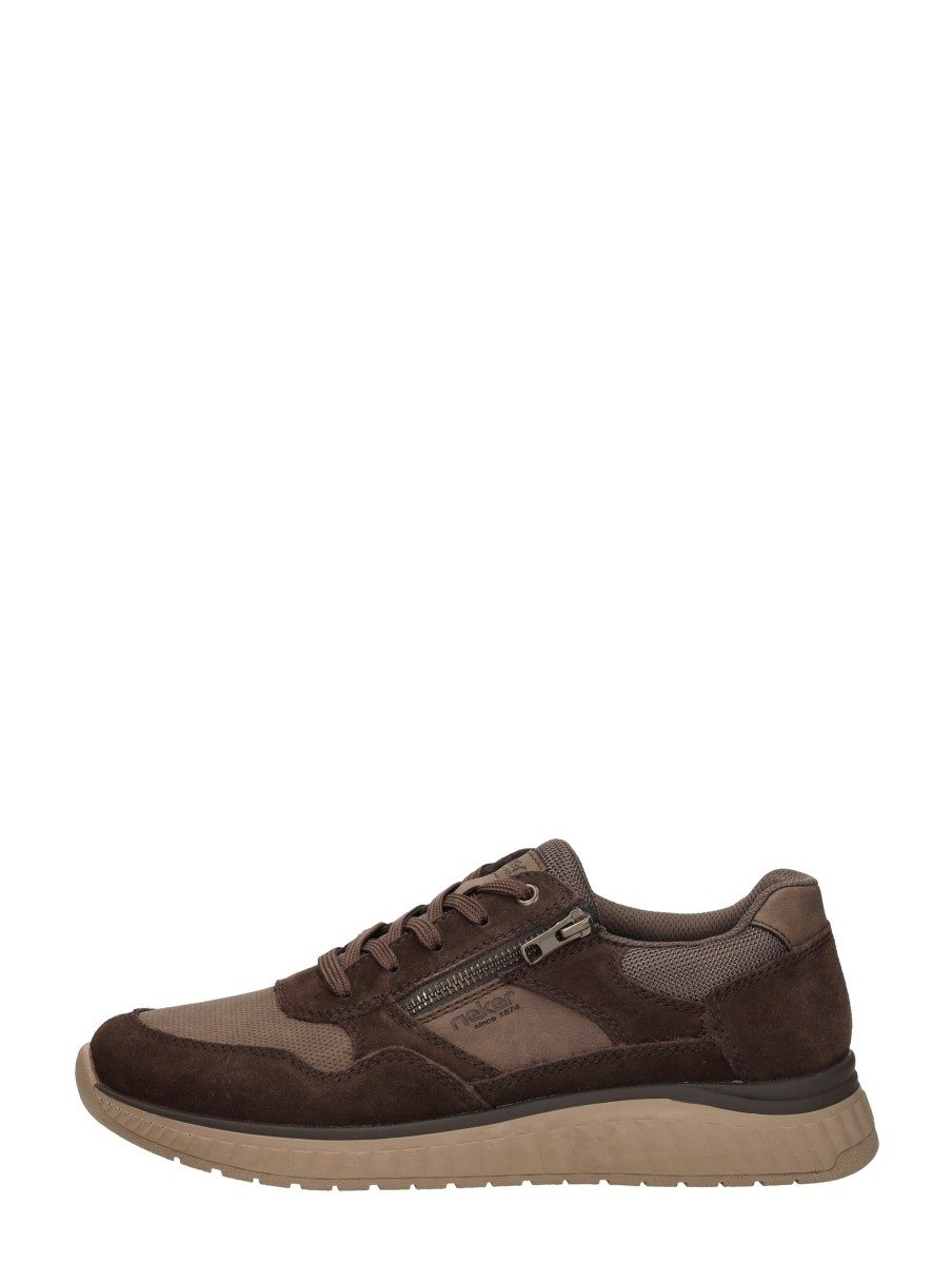Rieker - Veterschoenen Laag – donkerbruin