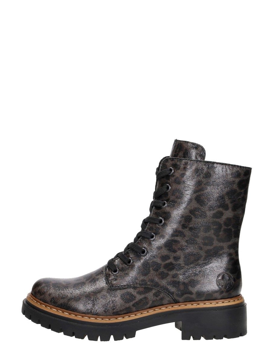 Rieker - Veterschoenen Hoog – taupe