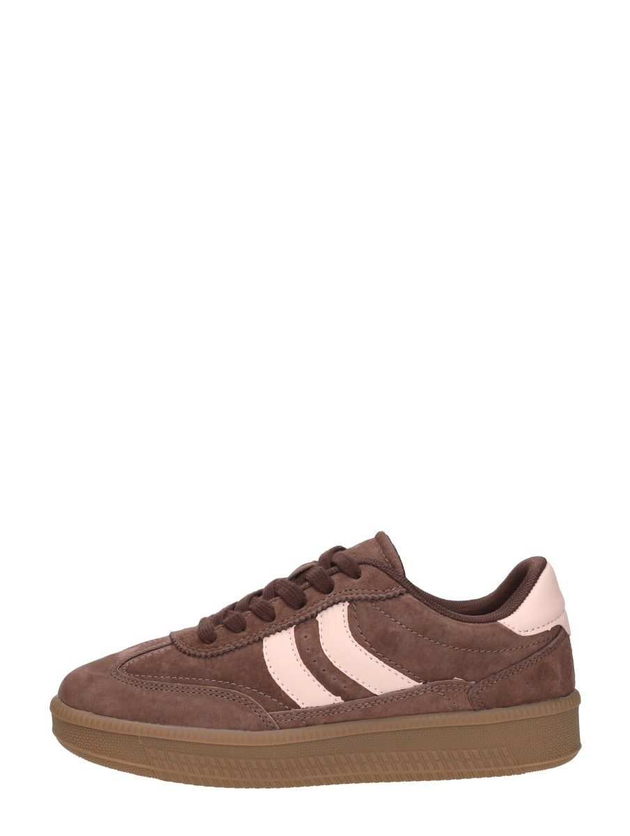 Sub55 - Sneakers Laag Middel Bruin – middelbruin