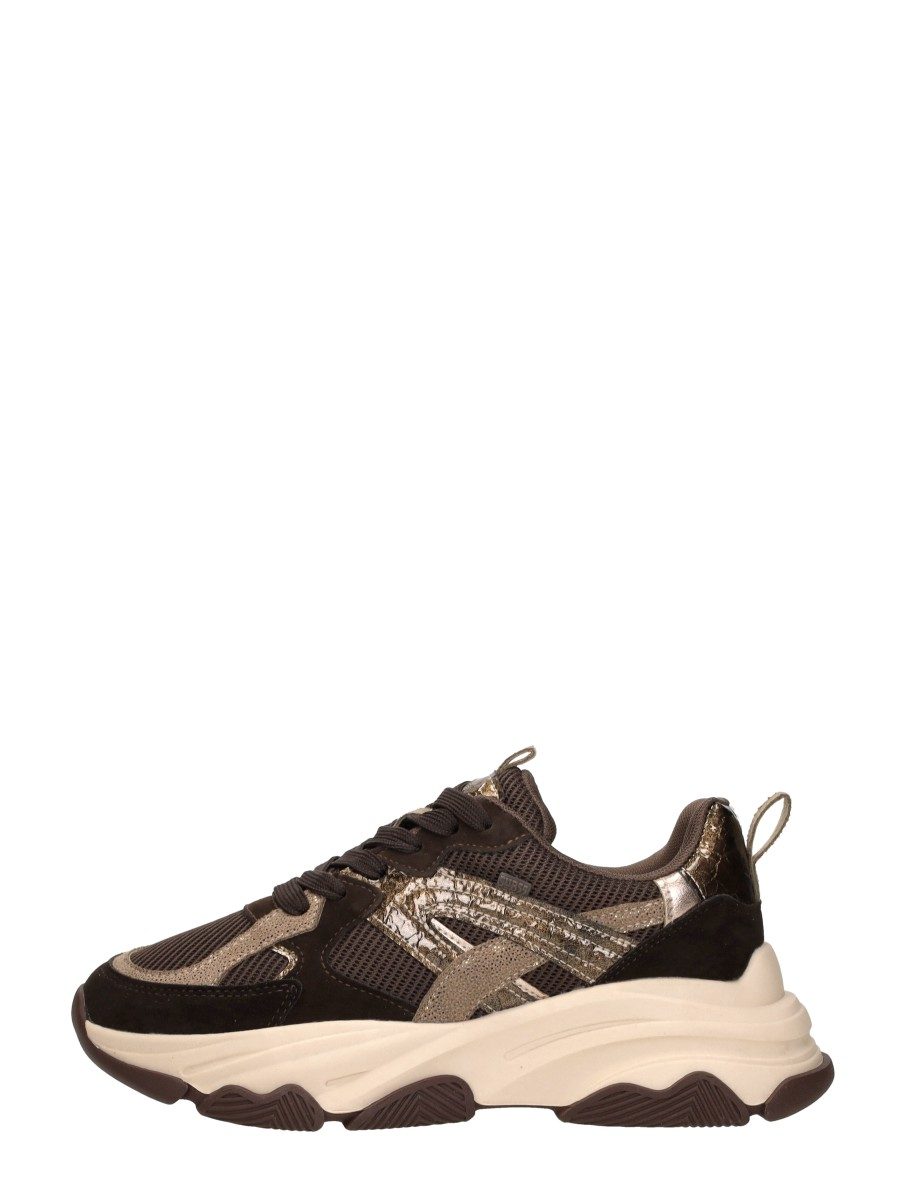 Sub55 - Sneakers Laag – donkerbruin