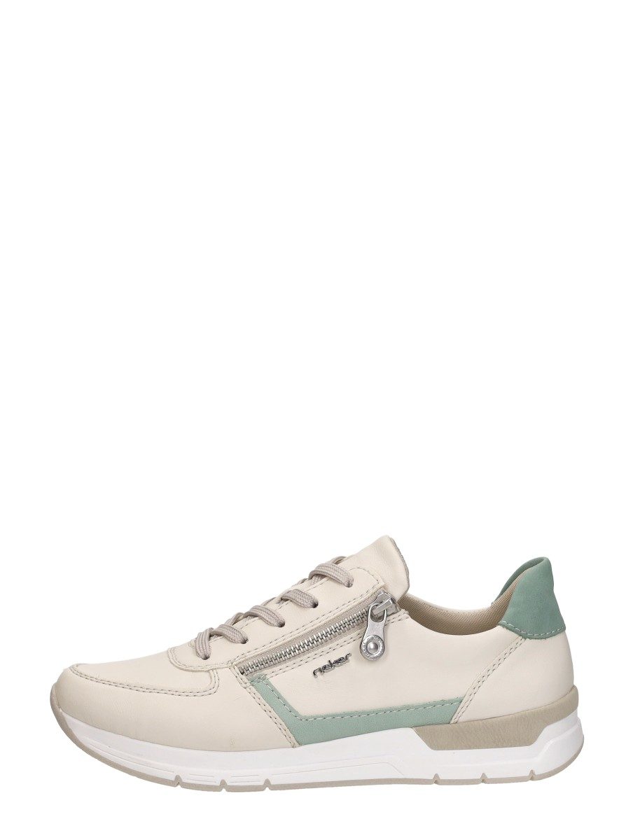 Rieker - Sneakers Laag – gebroken wit
