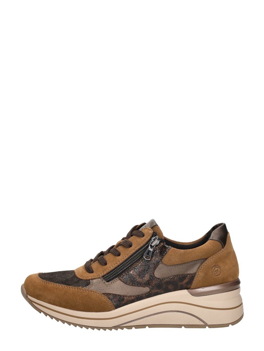 Remonte - Veterschoenen Laag – cognac