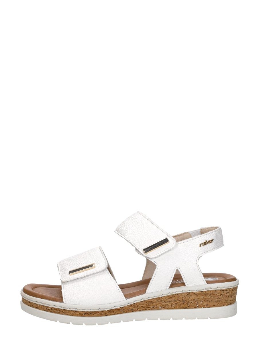 Rieker - Sandalen Plat – wit