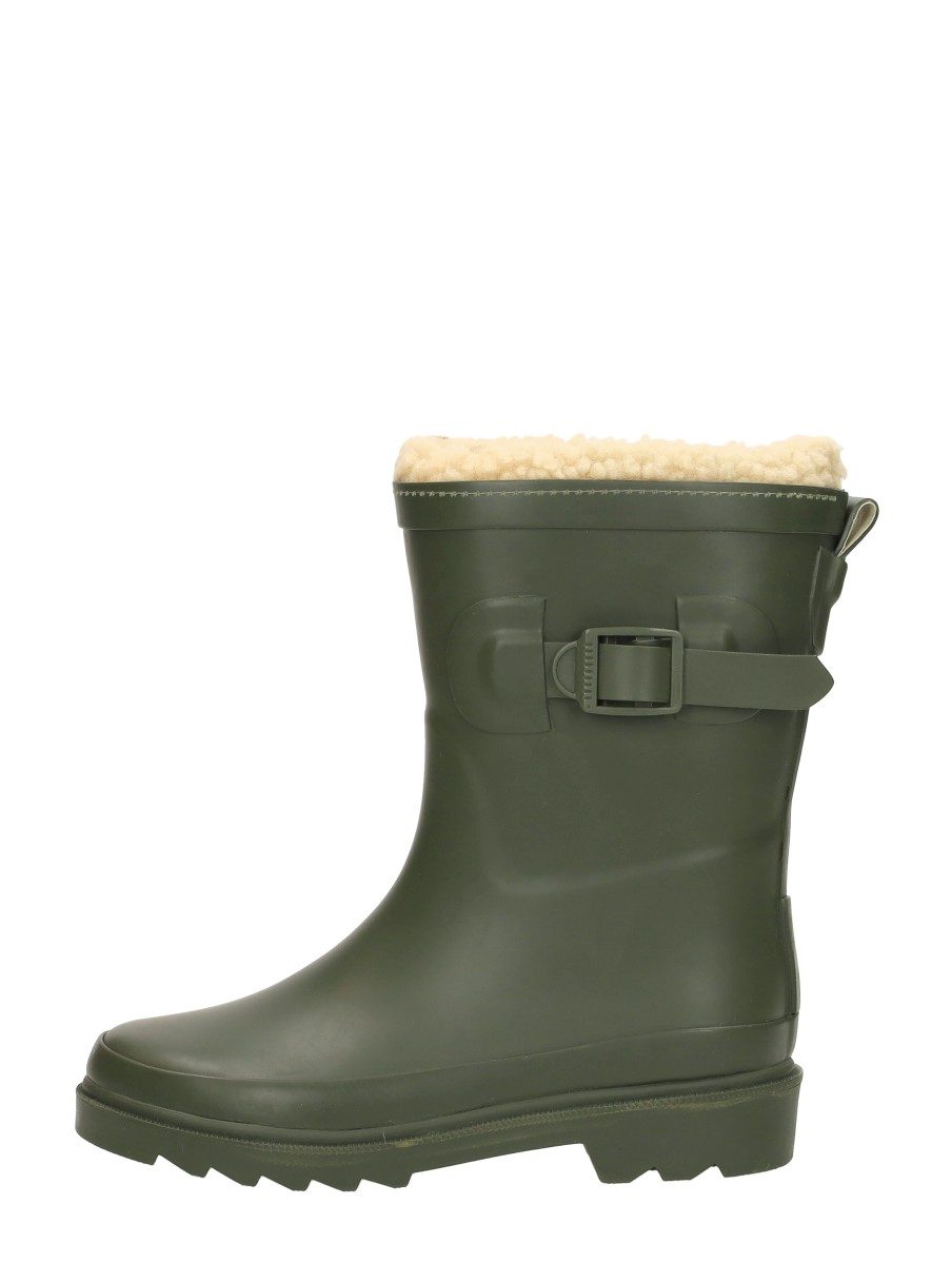Xq Footwear - Kids Rubber Rain Boots Fur – groen