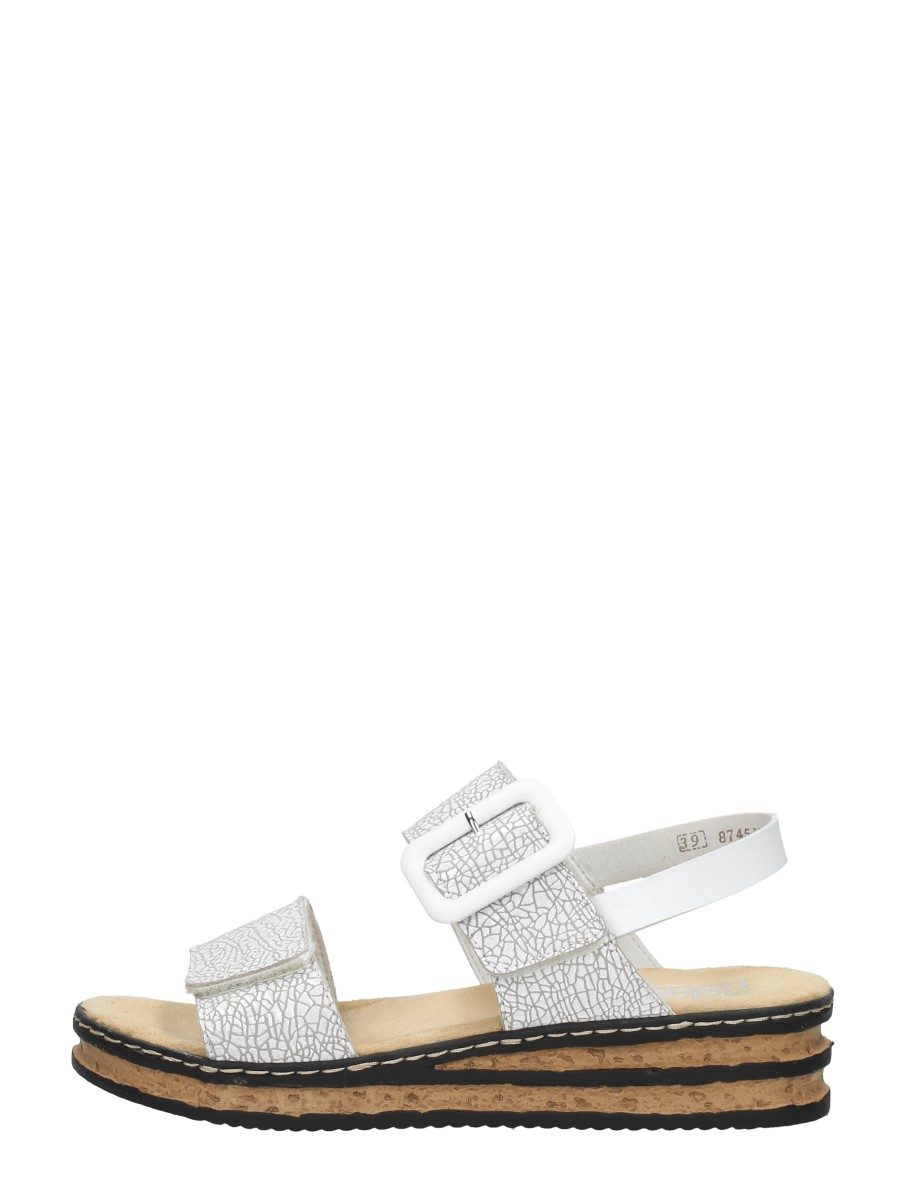 Rieker - Sandalen Plat – wit