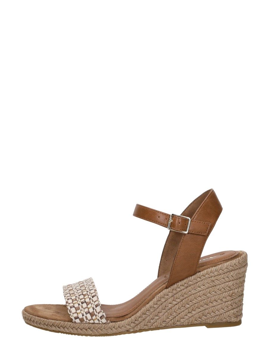 Tamaris - Sandalen Touwzool – cognac