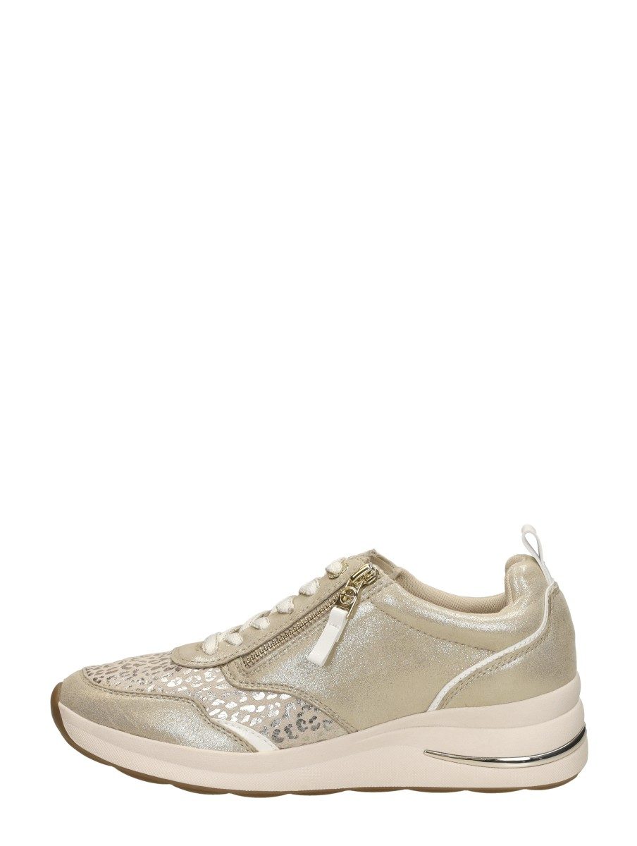 Tamaris Wide Fit - Veterschoenen Laag – beige