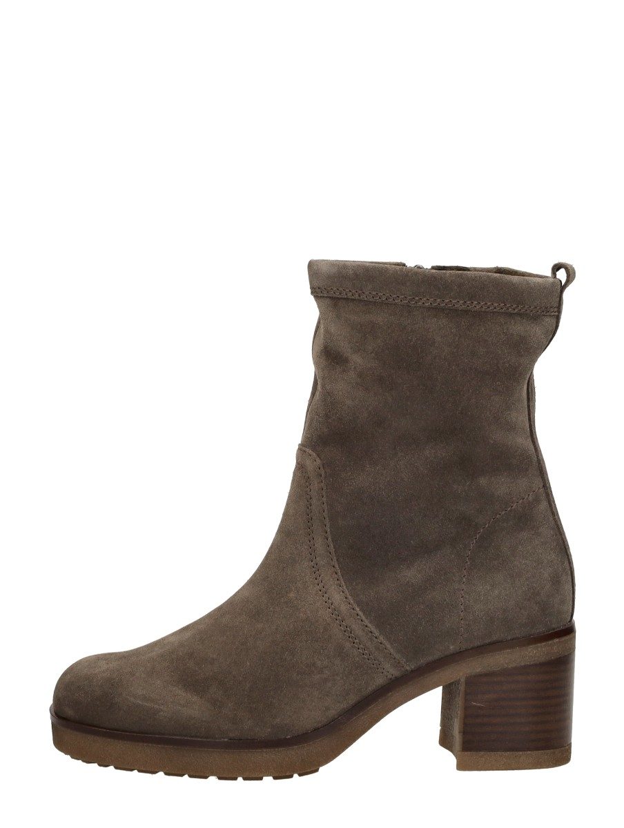 Gabor - Enkellaarsjes Hak – taupe