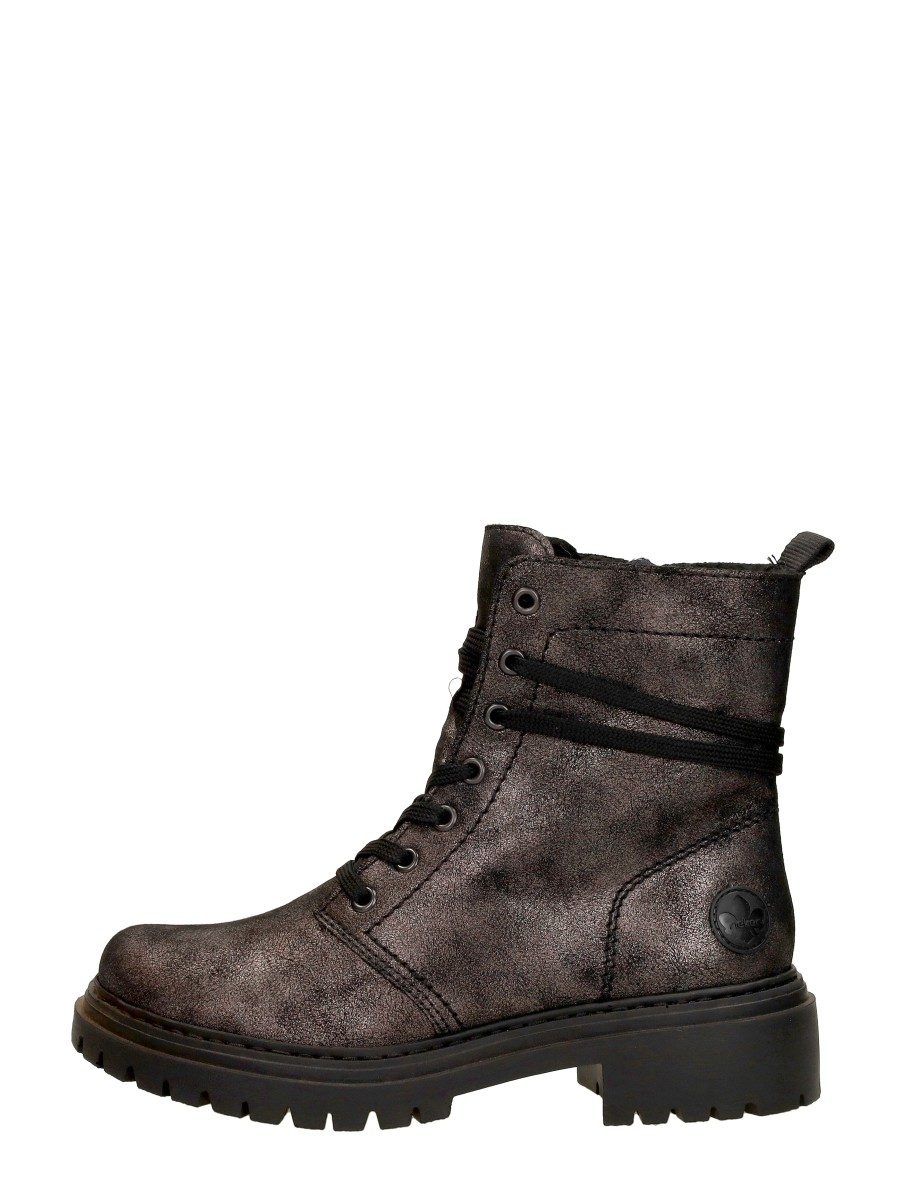 Rieker - Veterschoenen Hoog – brons
