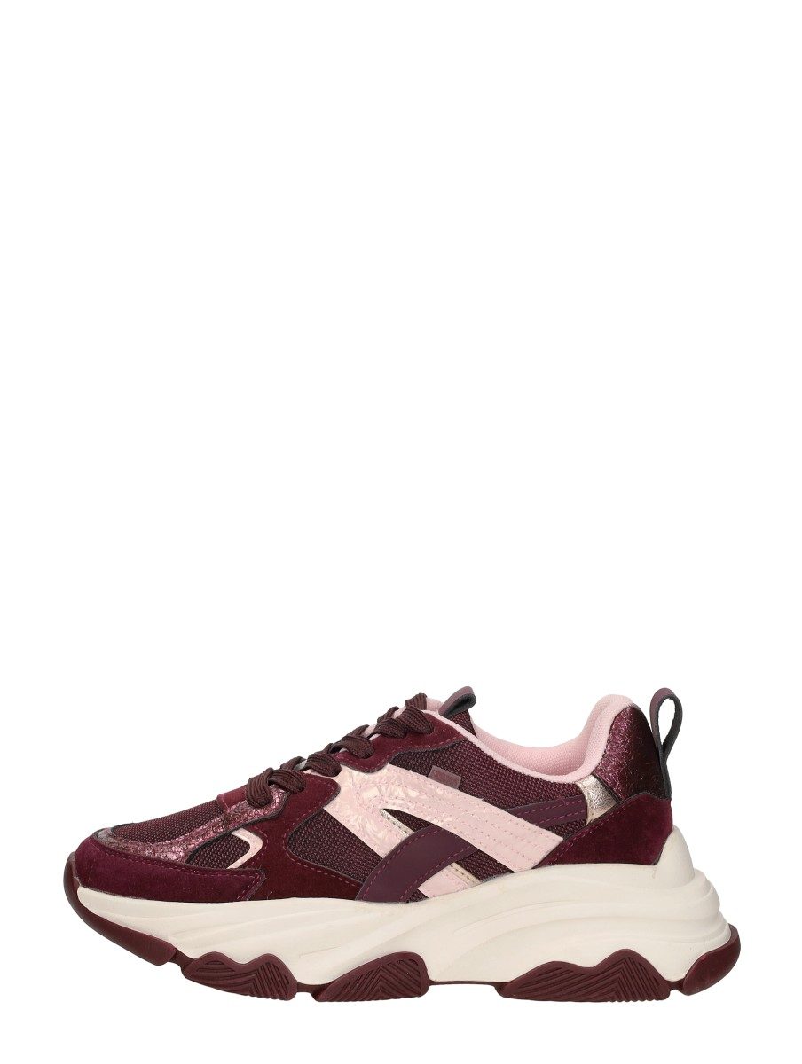 Sub55 - Sneakers Laag – bordeaux