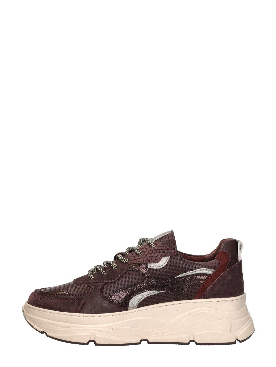 Sub55 - Sneakers Laag – bordeaux