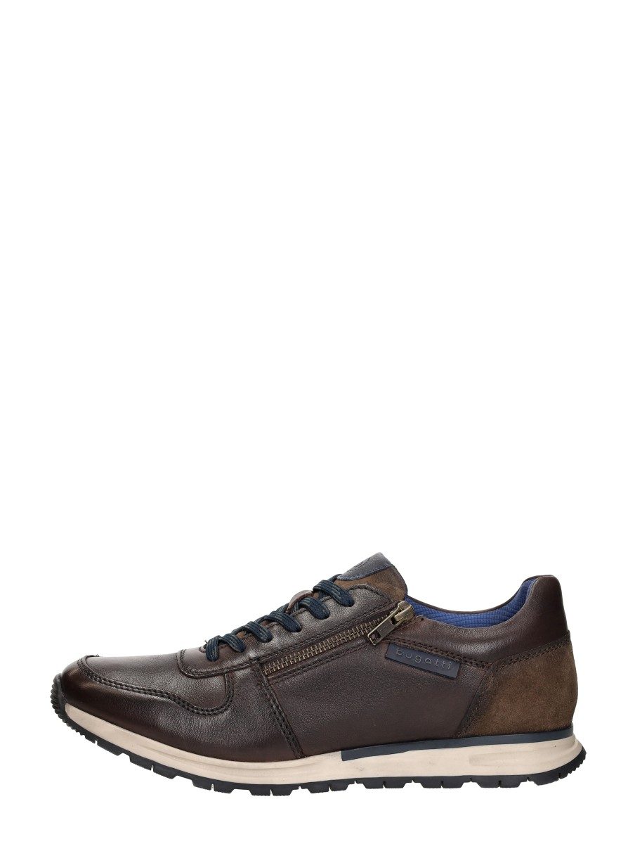 Bugatti - Sneakers Laag – donkerbruin