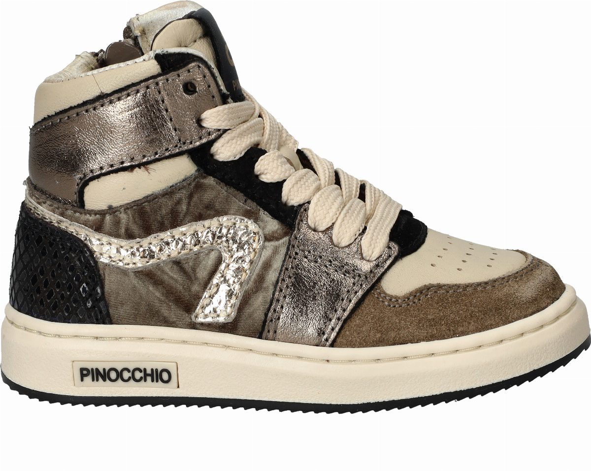 Pinocchio Sneakers Meisjes Taupe