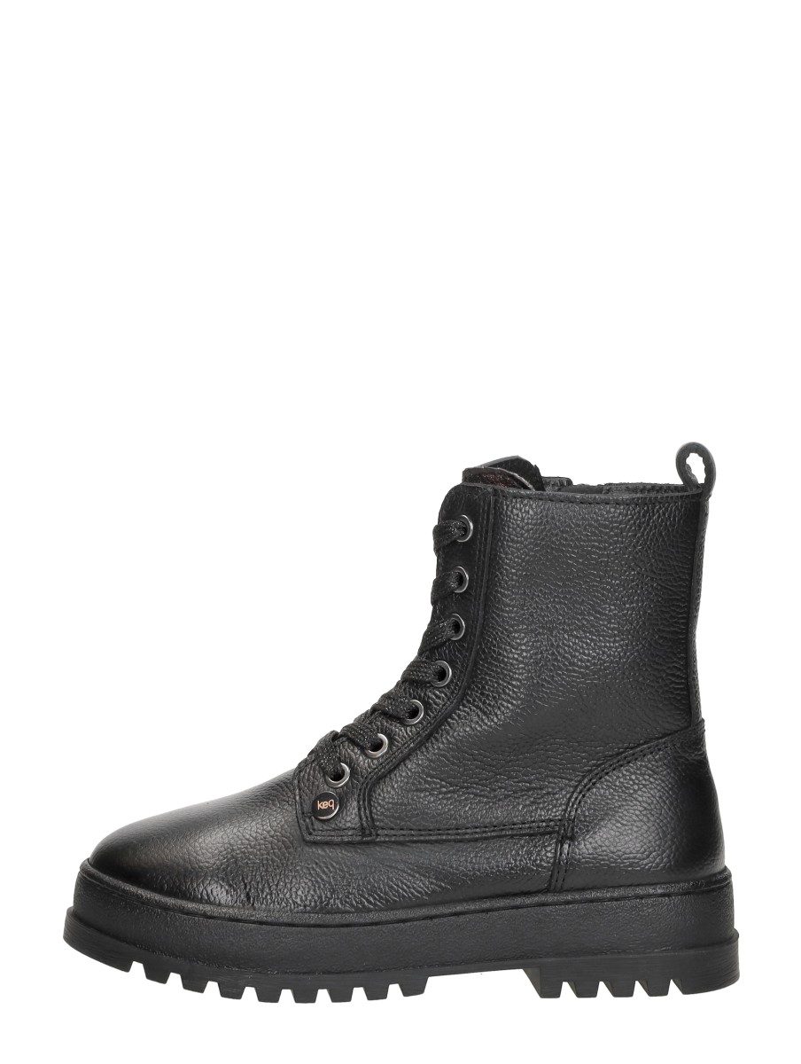 Keq - Veterschoen Hoog – zwart