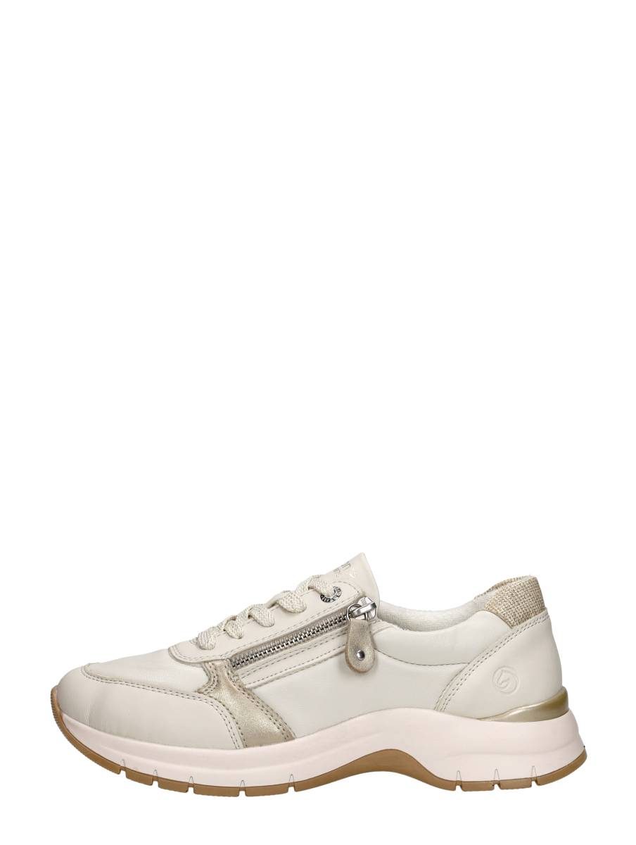 Remonte - Veterschoenen Laag – gebroken wit