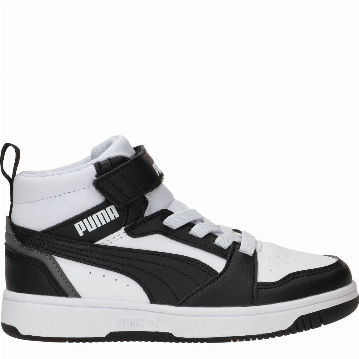 Puma Rebound V6 Mid Sneakers Jongens Zwart
