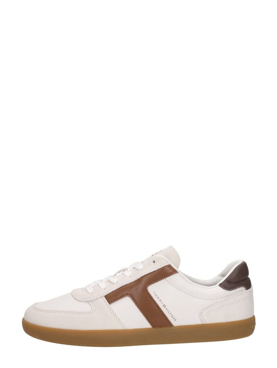 Tommy Hilfiger - Th Tribeca Sneaker Mix – gebroken wit