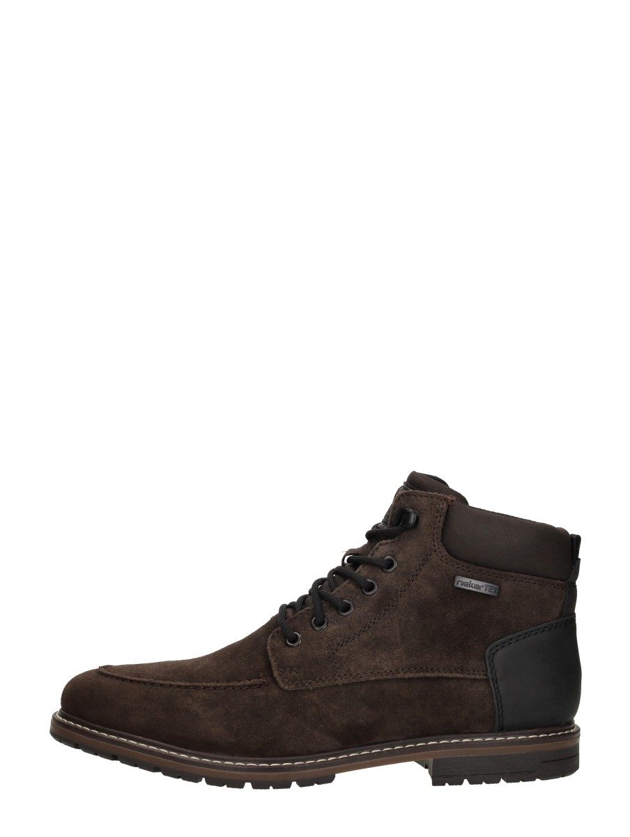 Rieker - Veterschoenen Hoog – donkerbruin