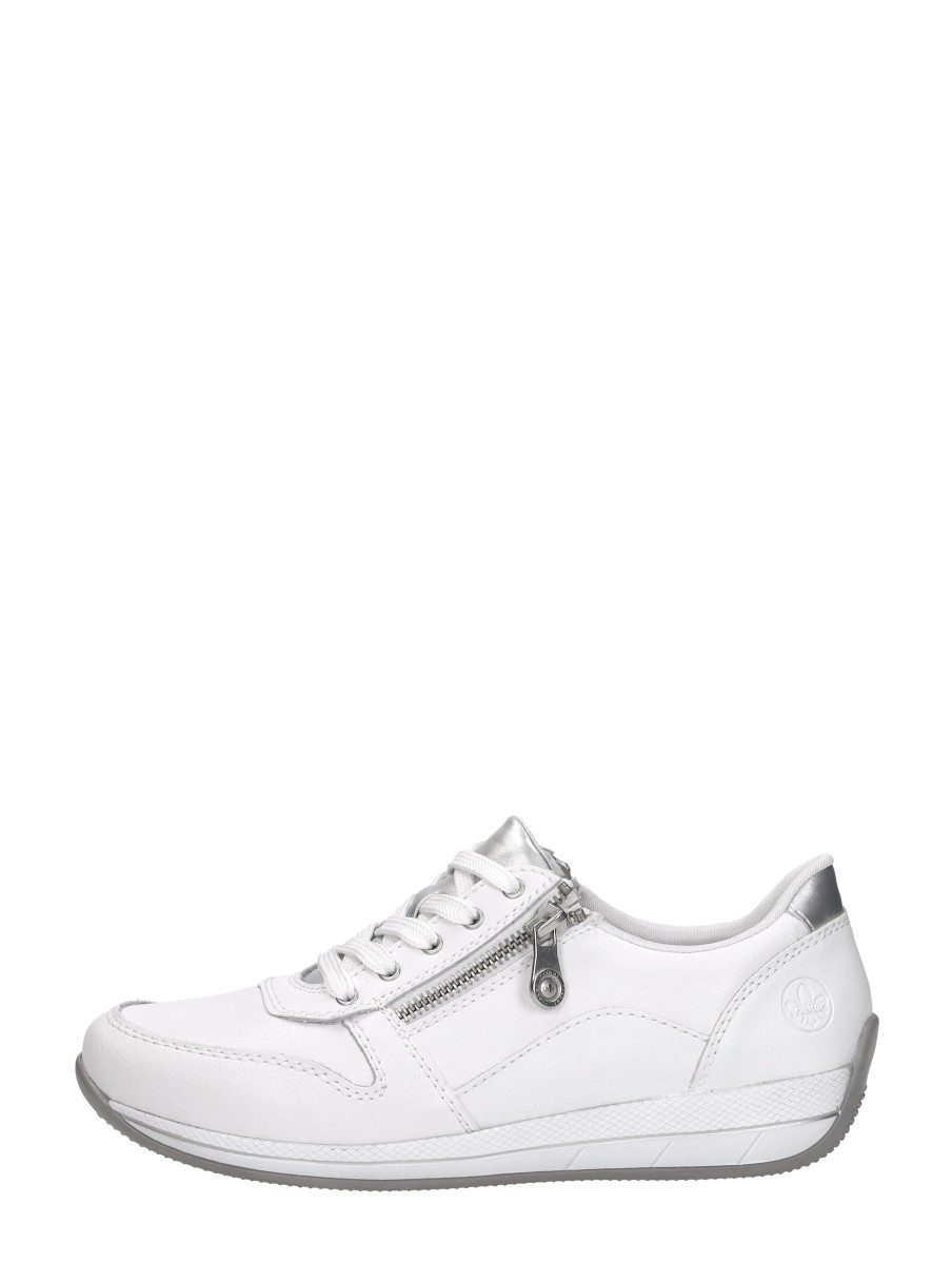 Rieker - Veterschoenen Laag – wit