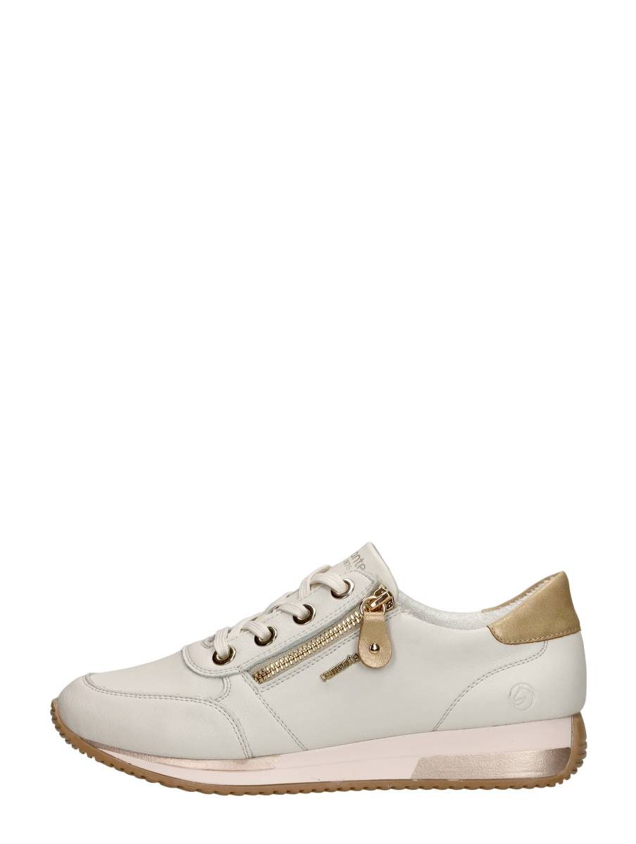 Remonte - Veterschoenen Laag – gebroken wit