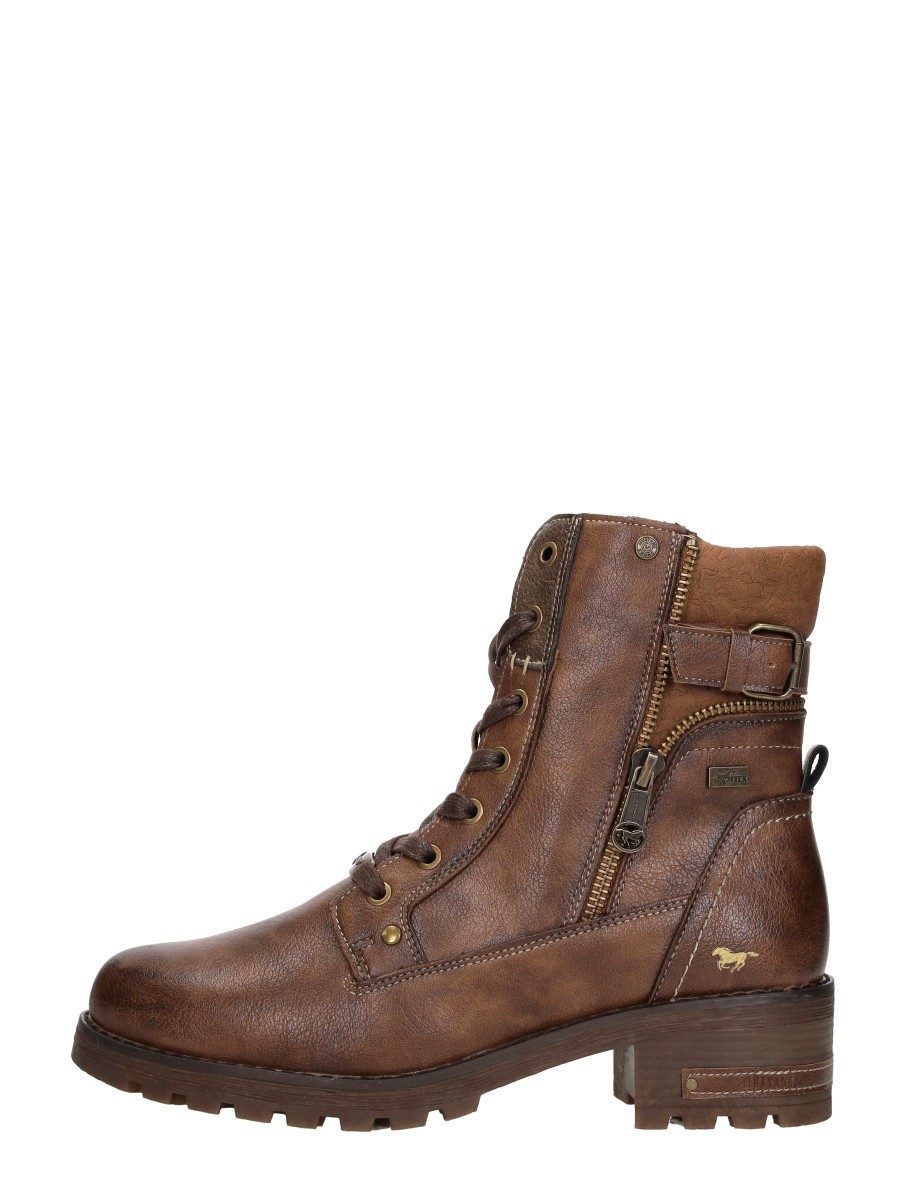 Mustang - Veterschoenen Hoog – cognac
