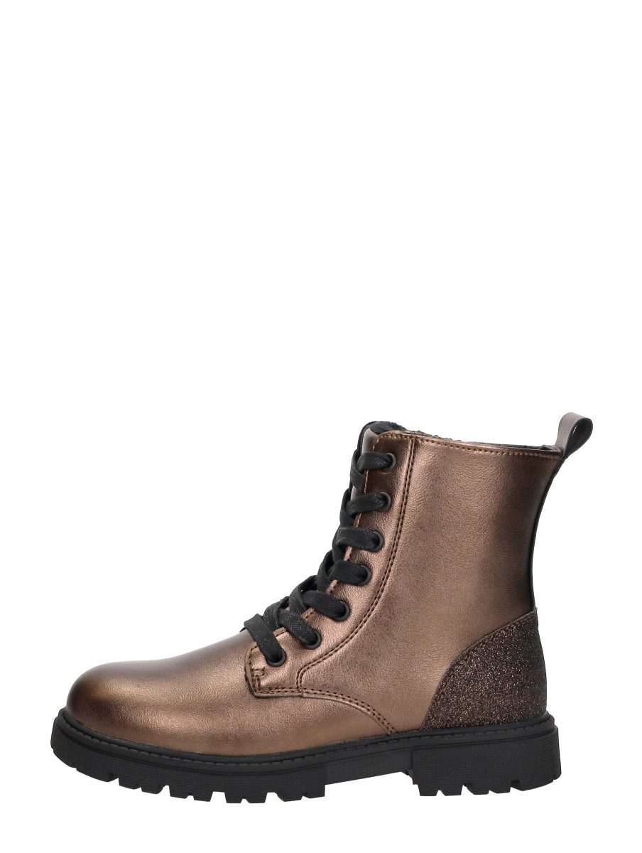 Keq - Veterschoen Hoog – goudkleur