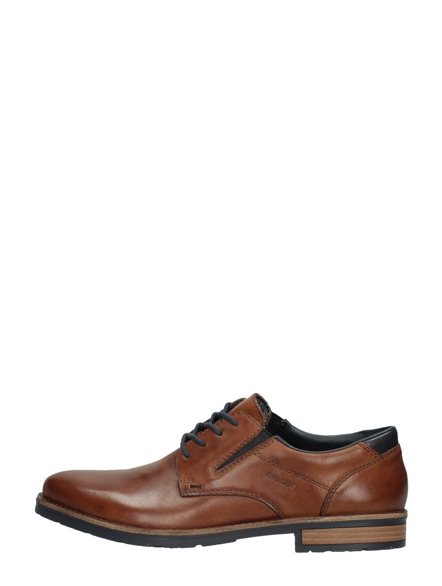 Rieker - Veterschoenen Laag – cognac