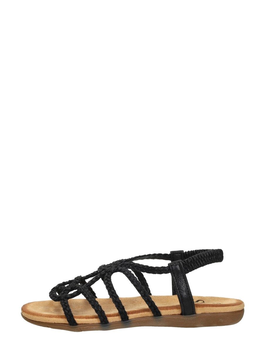 Sub55 - Sandalen Plat – zwart