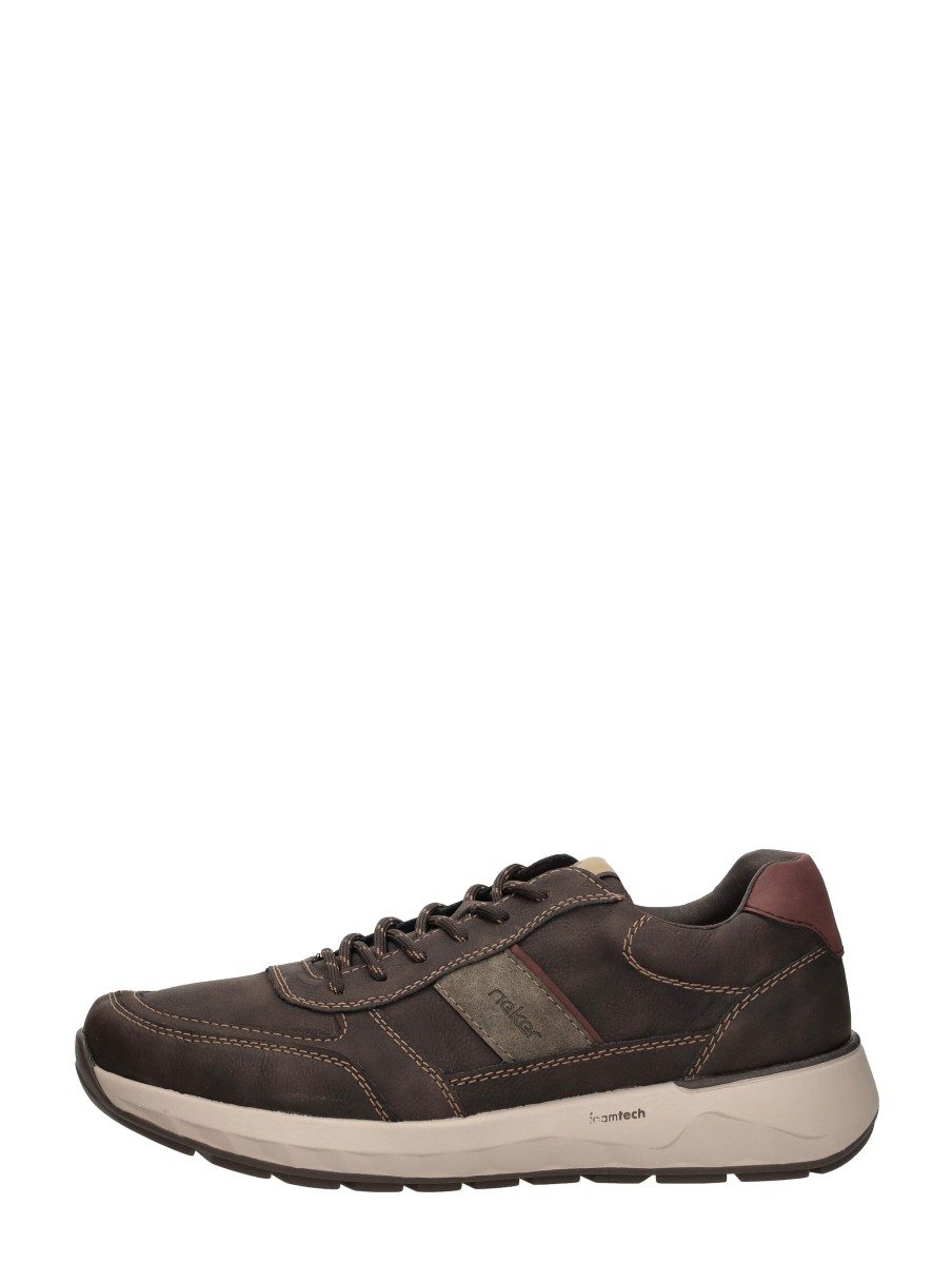 Rieker - Veterschoenen Laag – donkerbruin