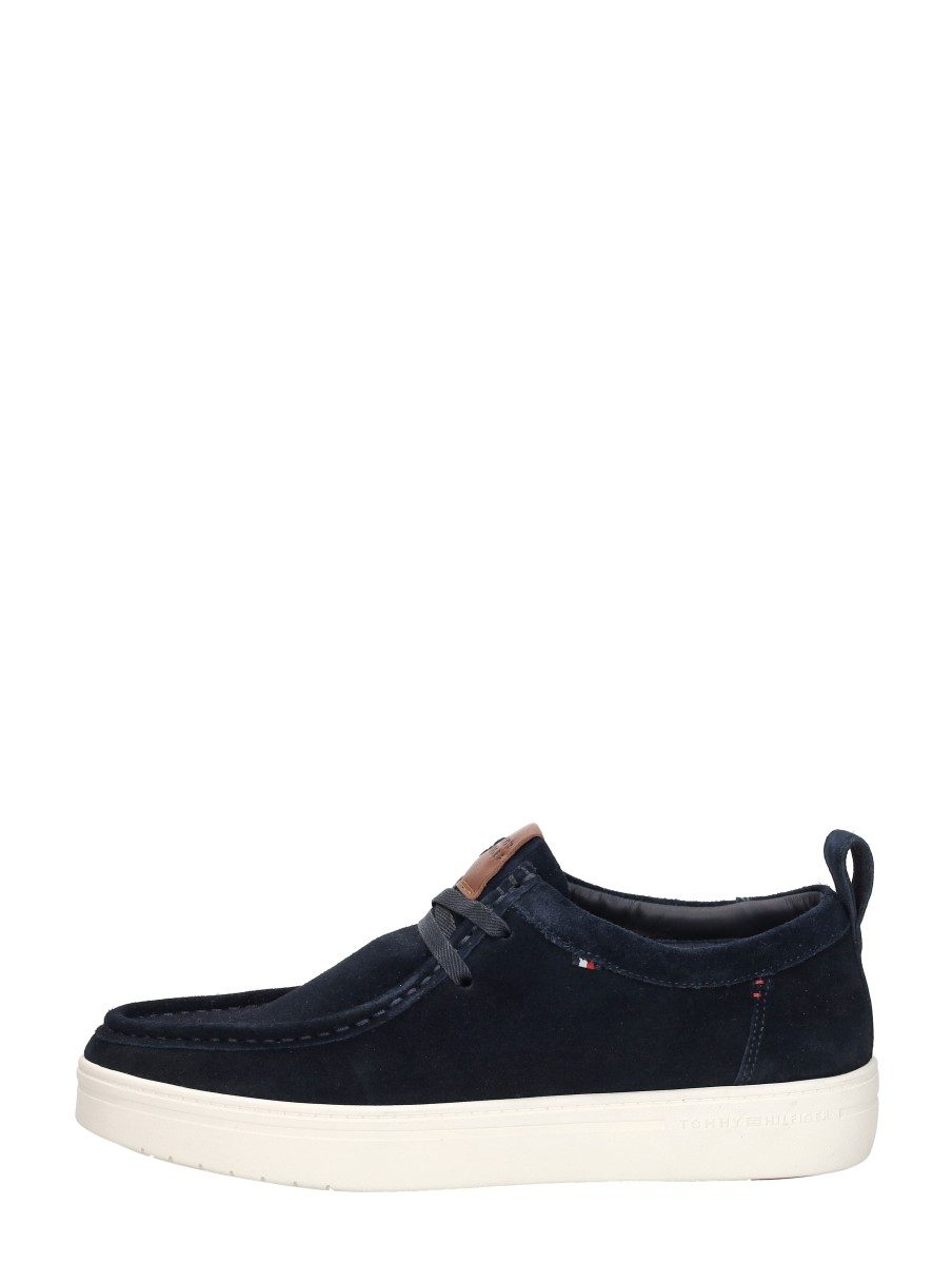 Tommy Hilfiger - Modern Light Suede Moc Toe Shoe – blauw
