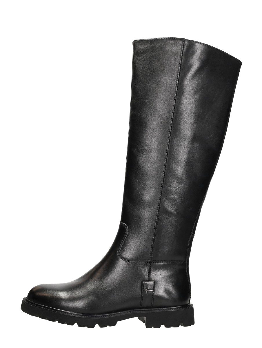 Tamaris Wide Fit - Lange Laarzen – zwart