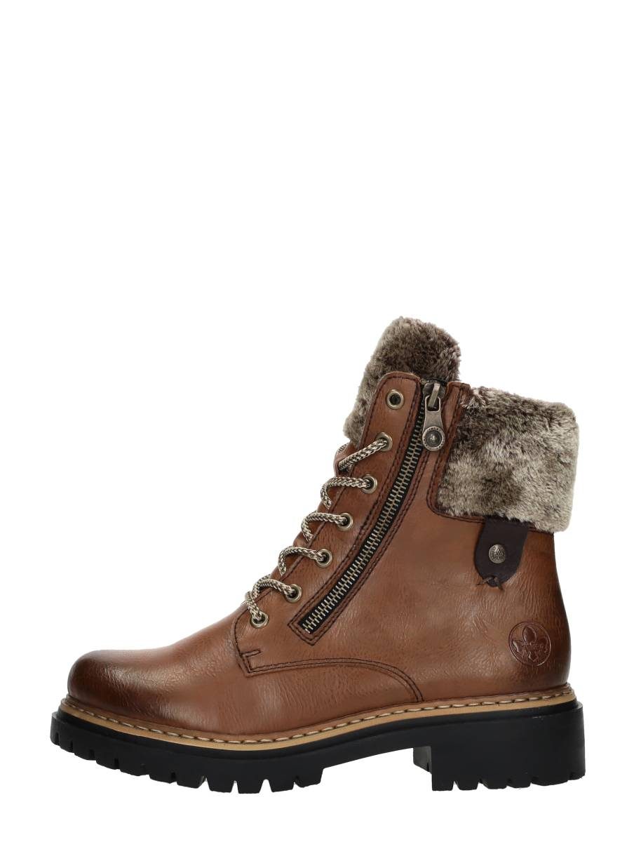 Rieker - Veterschoenen Hoog – cognac