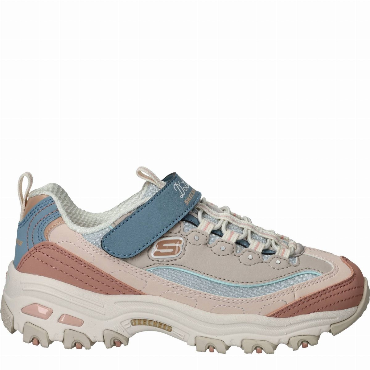 Skechers D'Lites Sneakers Meisjes Beige