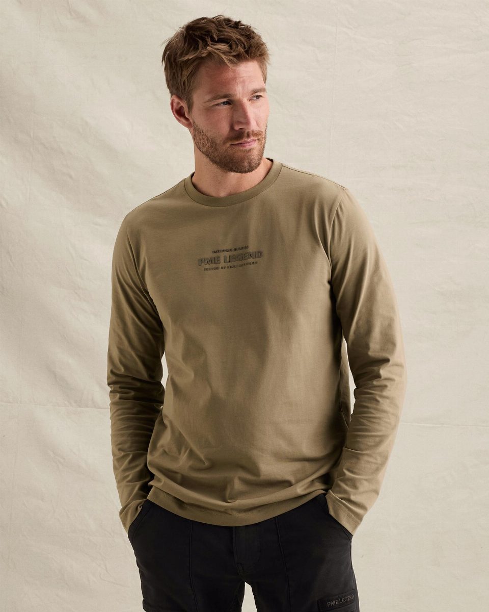 T-shirt met lange mouwen en artwork – overland trek