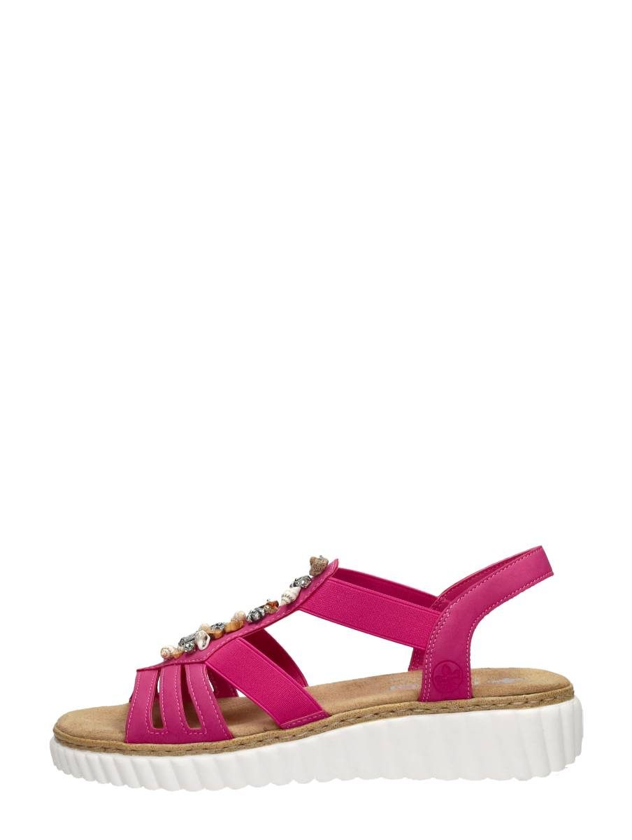 Rieker - Sandalen Plat – fuchsia