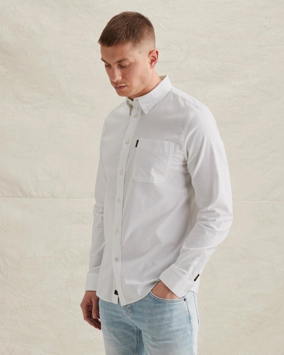 Explorer Oxford overhemd met button down kraag – bright white