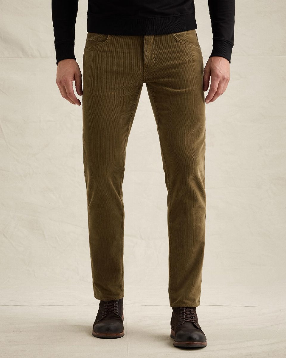 PME Legend Nightflight regular fit broek van corduroy – crocodile