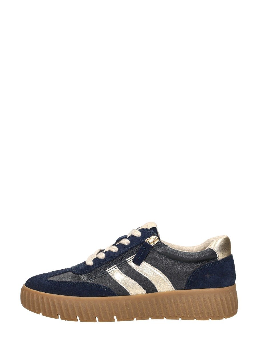 Tamaris Wide Fit - Sneakers Laag – blauw