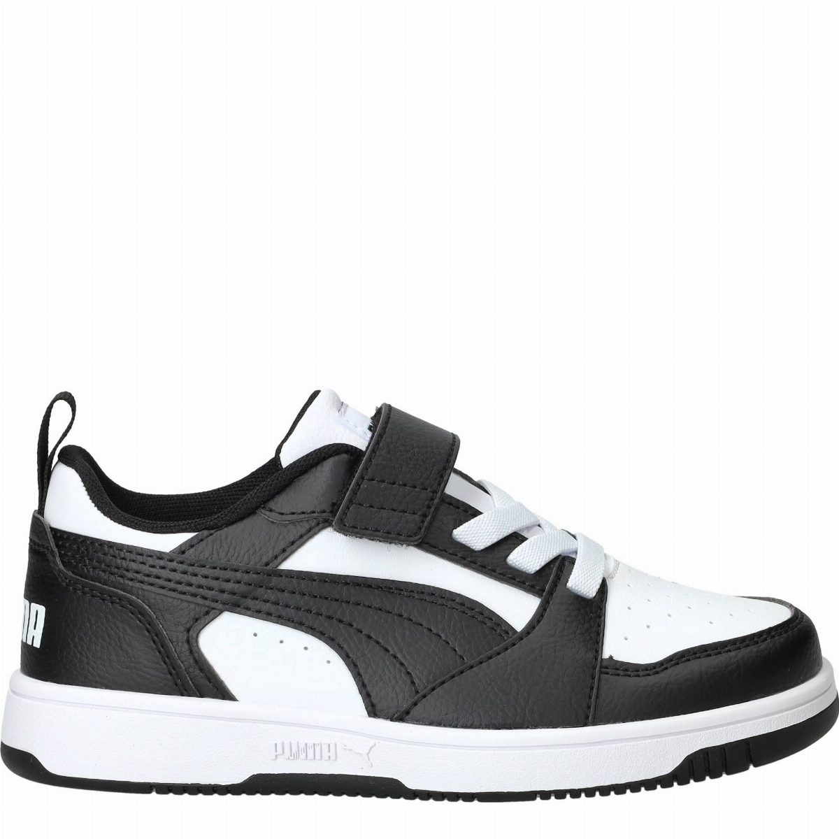 Puma Rebound V6 Lo Sneakers Jongens Zwart