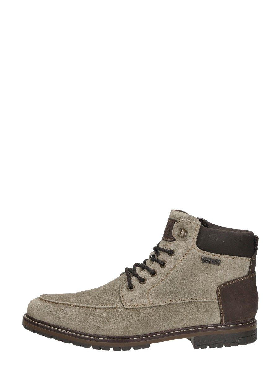 Rieker - Veterschoenen Hoog – beige