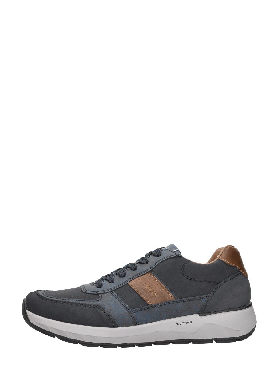 Rieker - Veterschoenen Laag – blauw