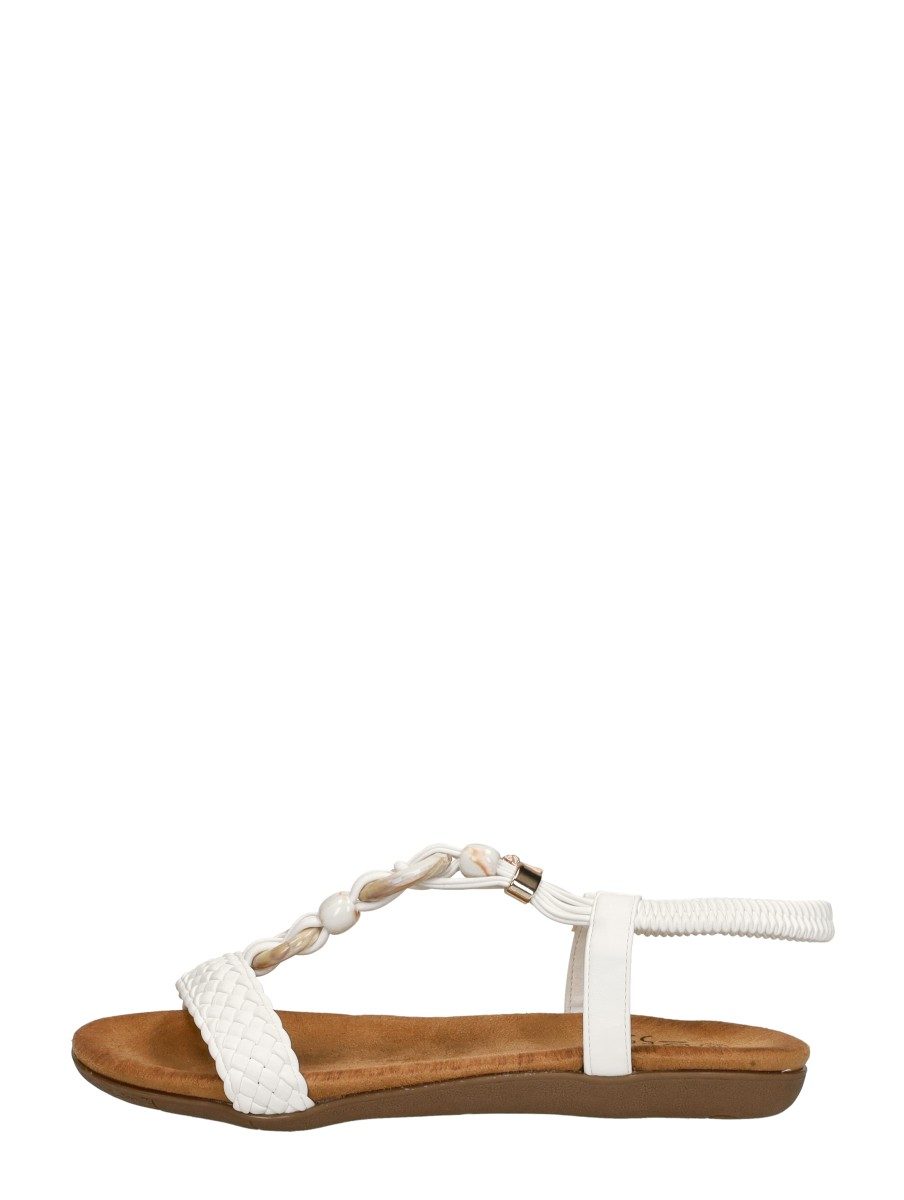 Sub55 - Sandalen Plat – wit