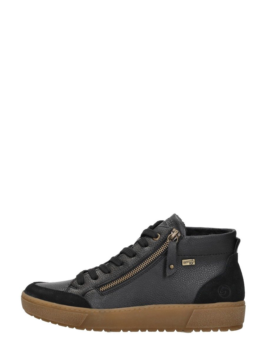 Remonte - Veterschoenen Hoog – zwart