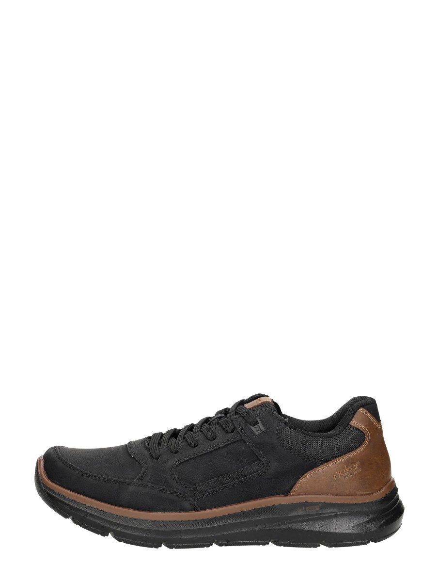Rieker - Veterschoenen Laag – zwart