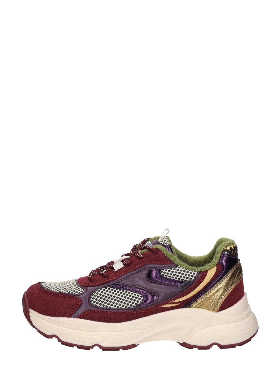 Sub55 - Sneakers Laag – bordeaux