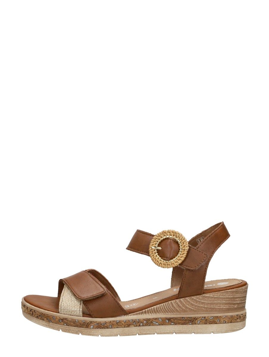 Remonte - Sandalen Plat – cognac