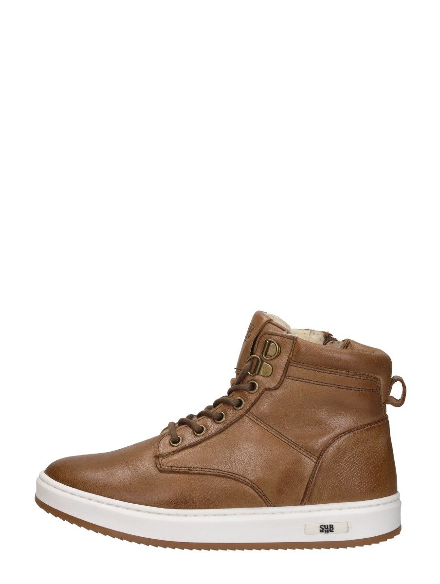 Sub55 - Veterschoenen Hoog – cognac