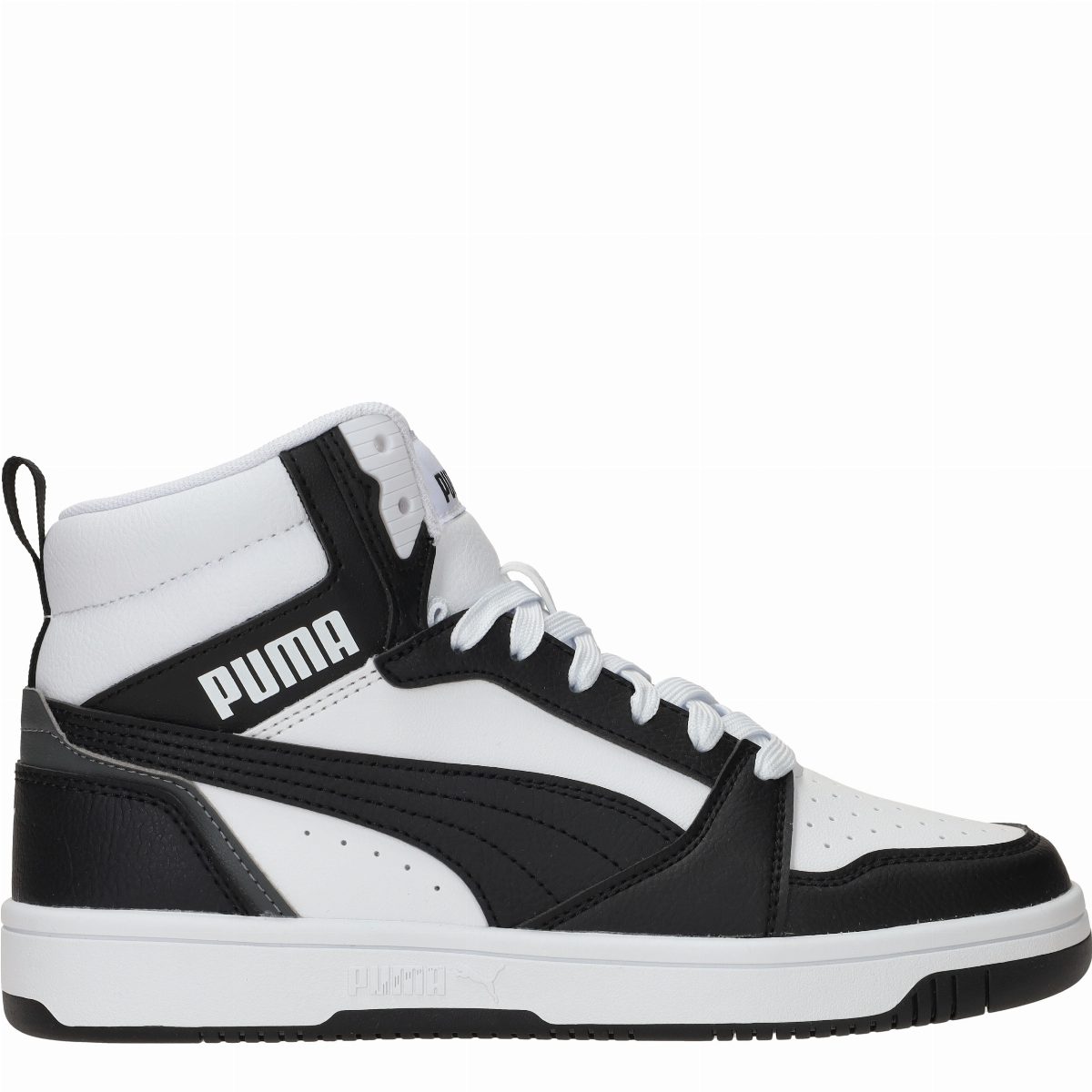 Puma Rebound V6 Mid Sneakers Jongens Zwart
