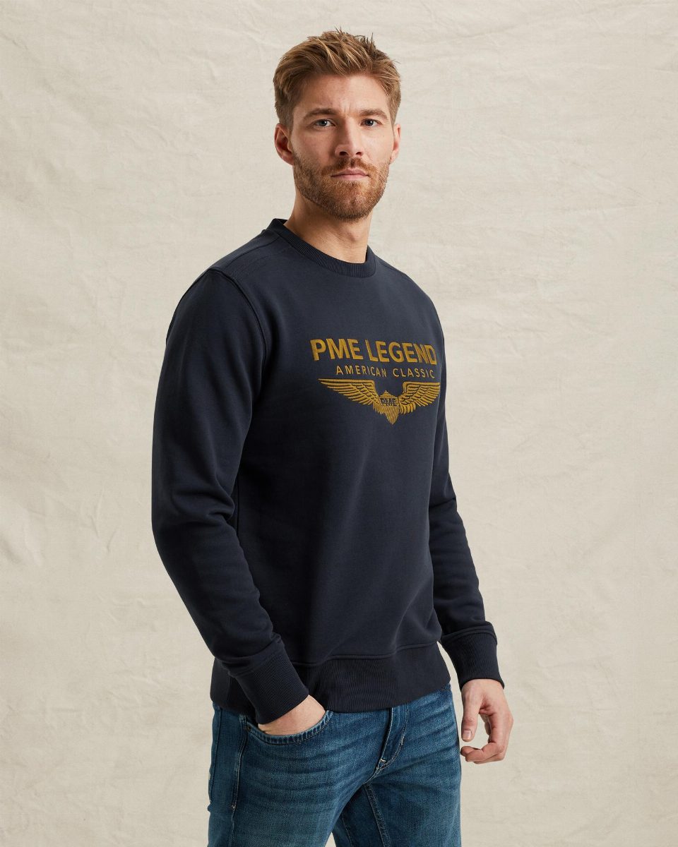 Sweatshirt met logo – salute